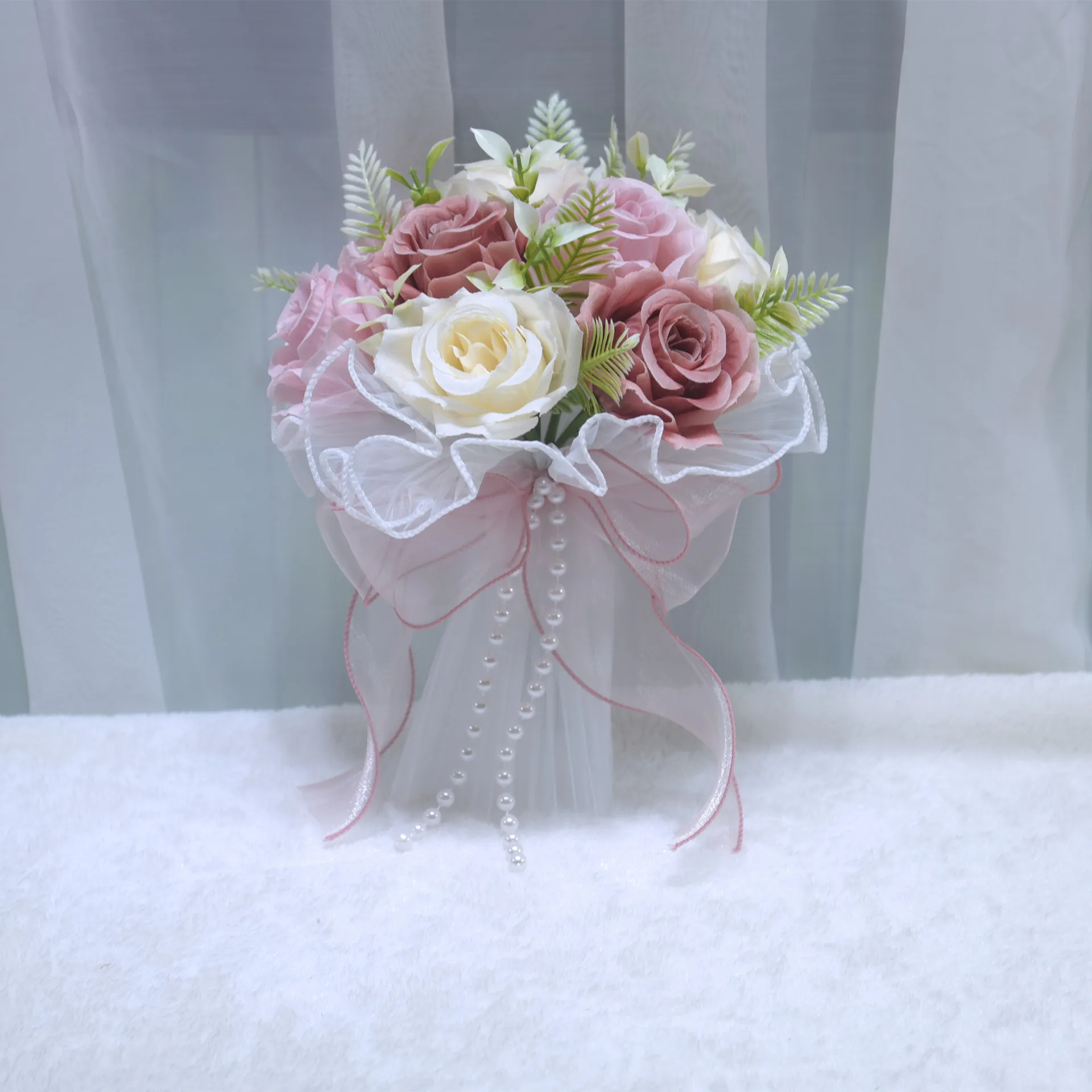 Западный стиль, уличная свадебная имитация розы - Фотография_5