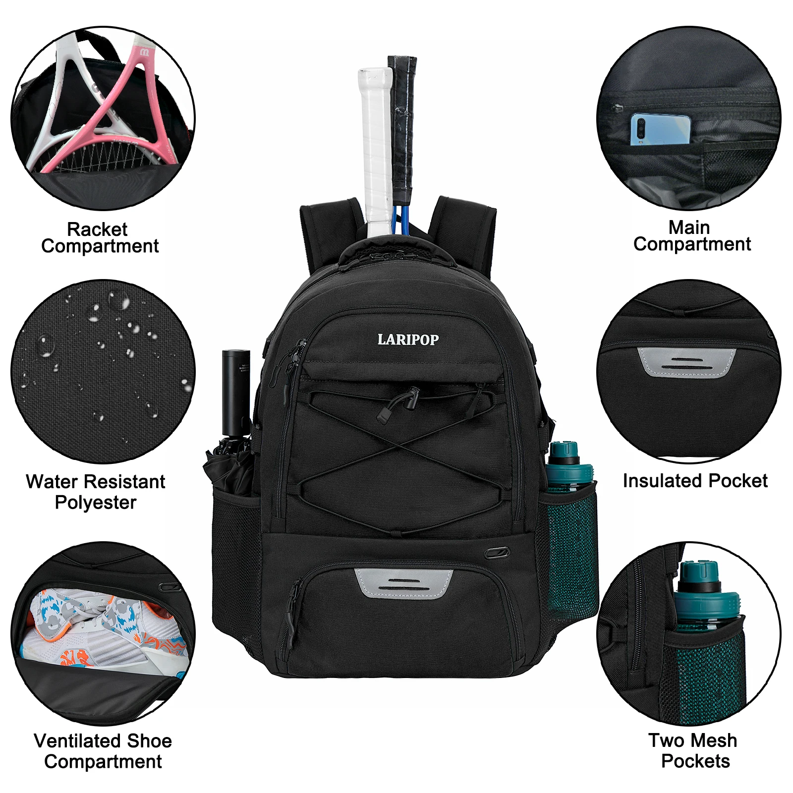 Теннисная сумка-пиклбол сумка и - Фотография_3