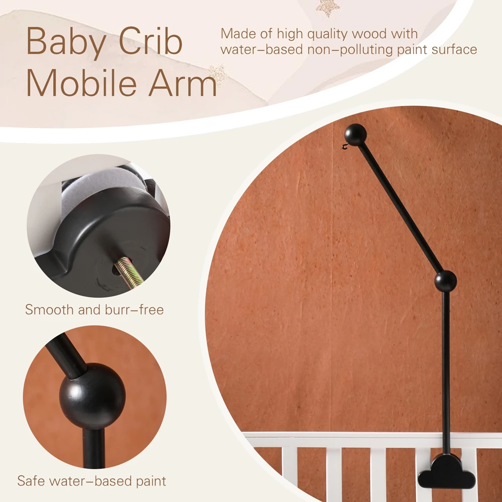 Детский деревянный кронштейн-колокольчик для кровати - Фотография_4