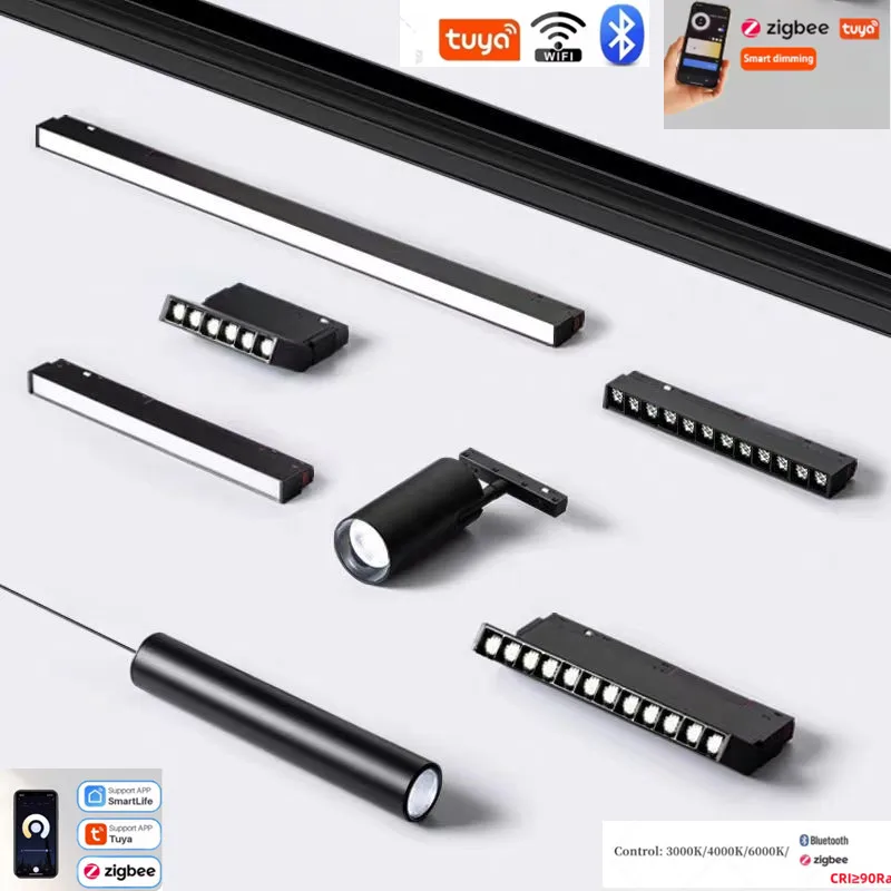Тип 2.0 умный магнитный трековый светильник tuya zigbee 3