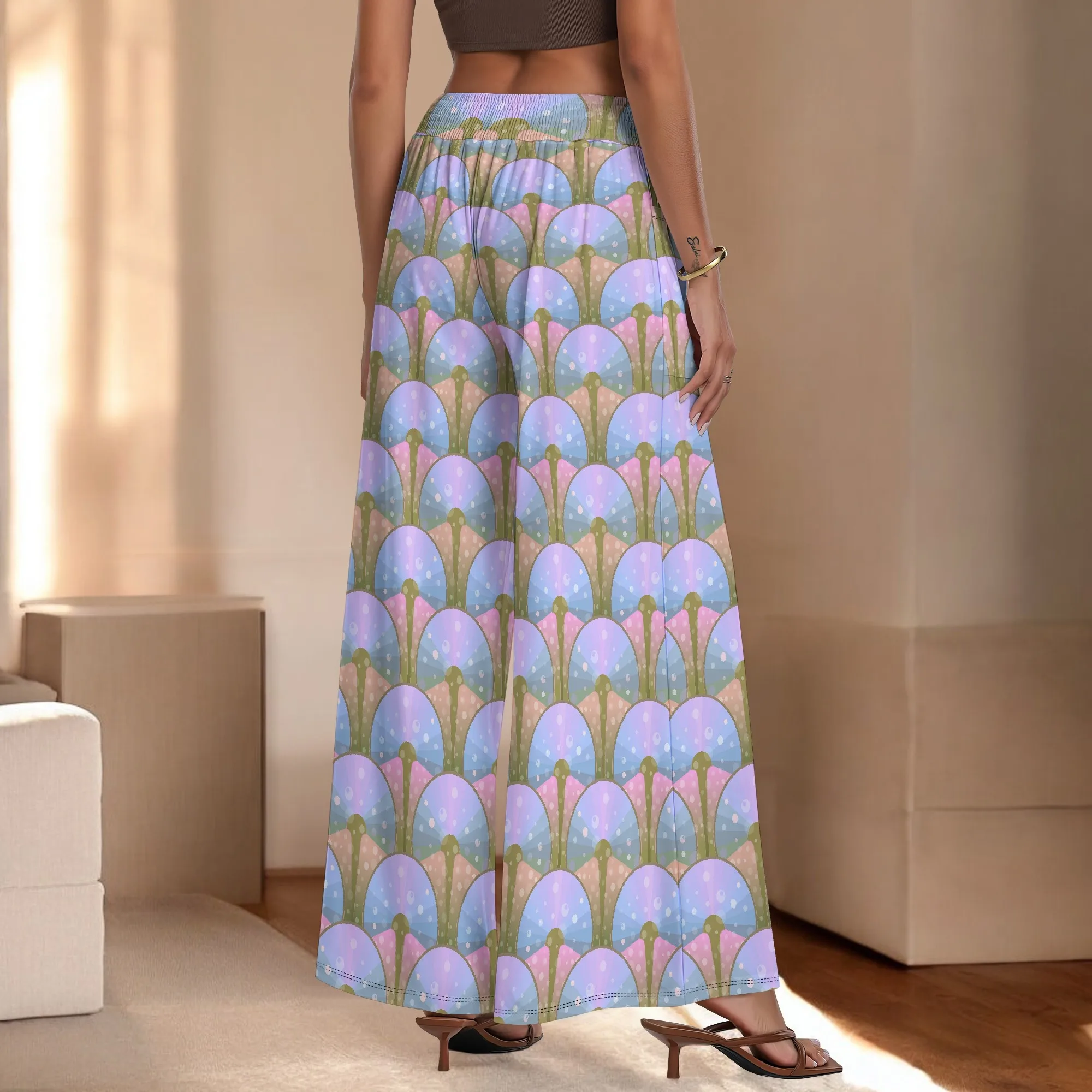 Женские широкие брюки с карманами - Фотография_6