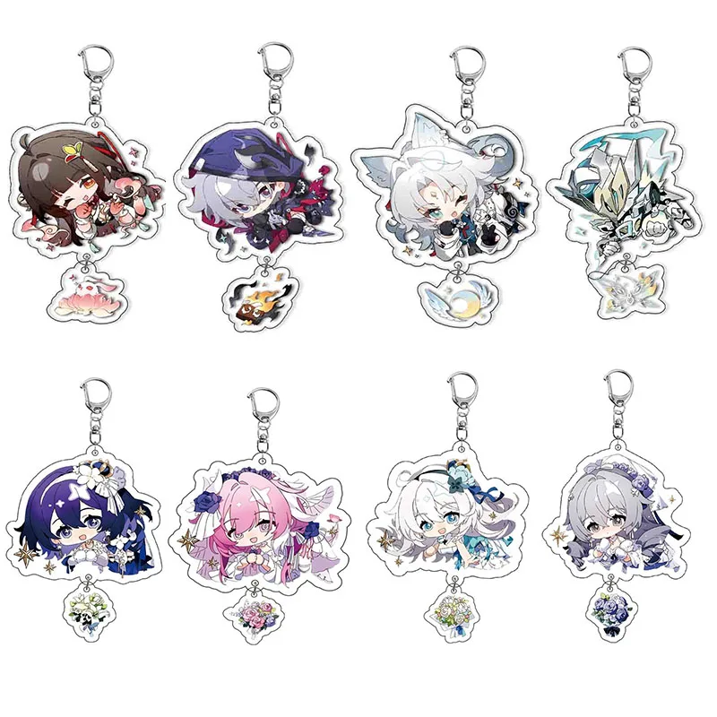 Новый женский и мужской брелок honkai