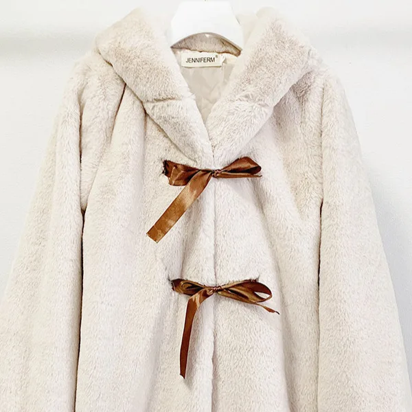 Женское плюшевое пальто из искусственного - Фотография_4