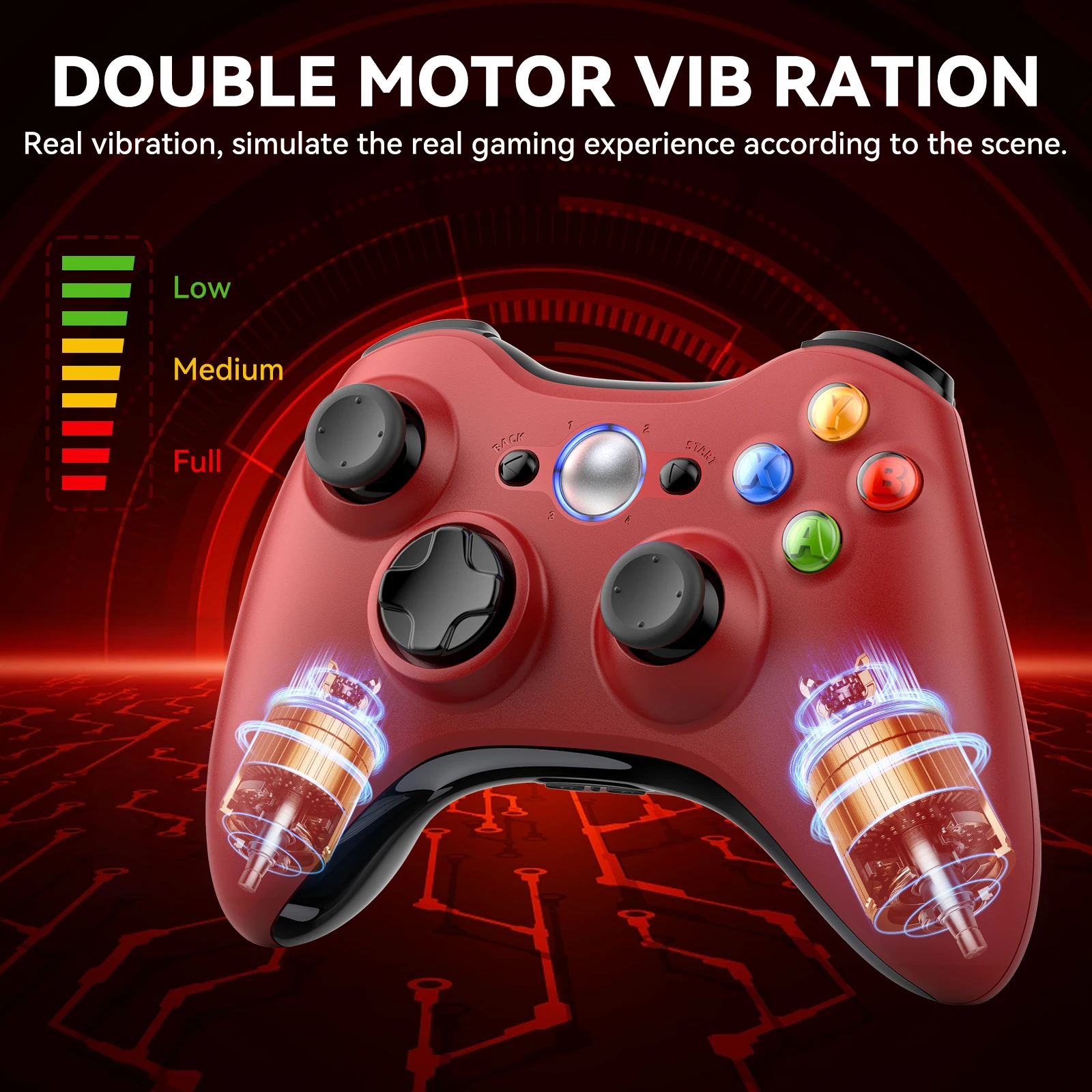 Беспроводной контроллер xbox 360 для xbox 360/slim/elite/winodow/пк - Фотография_6