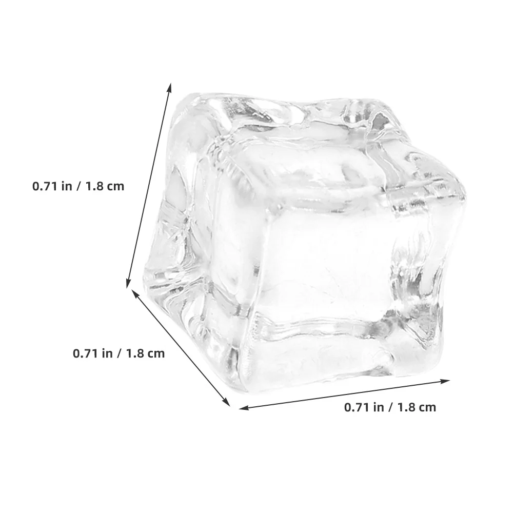 Прозрачные поддельные кубики льда - Фотография_4