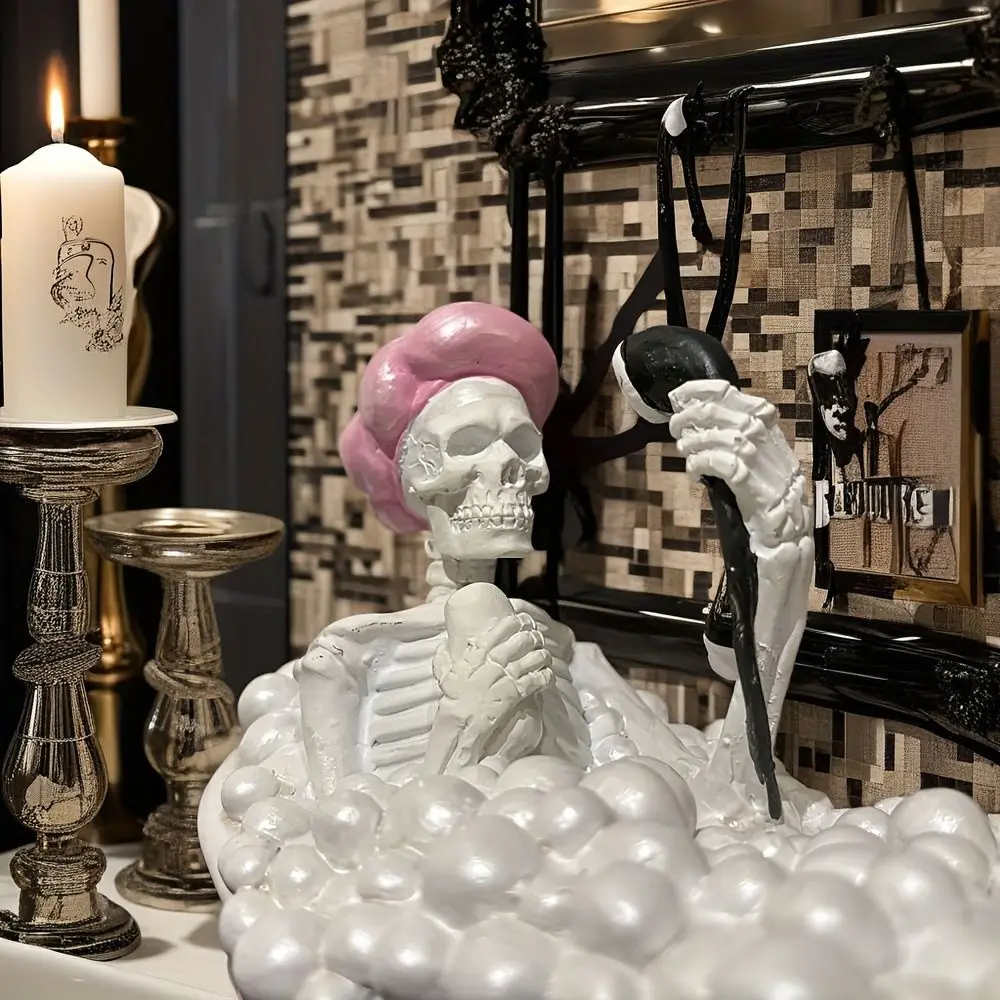 Тематическая фигурка призрака из смолы на хэллоуин - Фотография_4