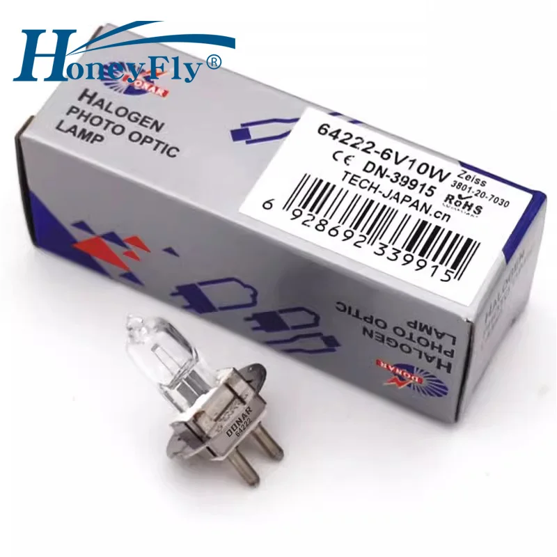 Щелевая галогенная лампа honeyfly для микроскопа hlx 64222 pg22 6 в 10 вт