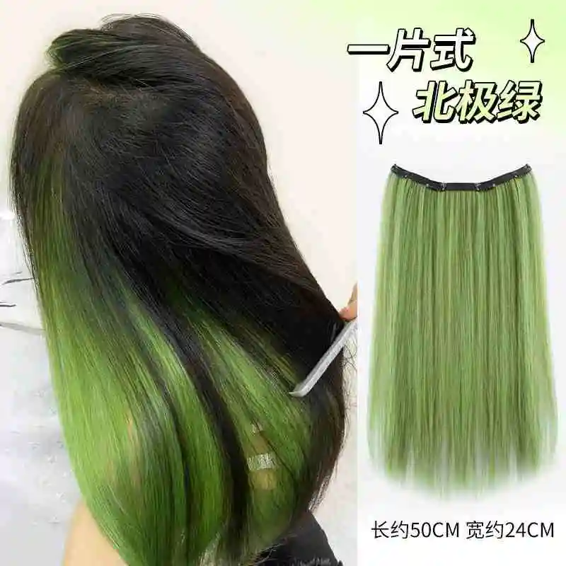 V-образный цельный синтетический 4 зажима для наращивания волос - Фотография_3