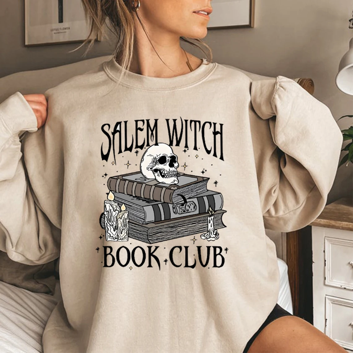 Толстовка salem witch book club
