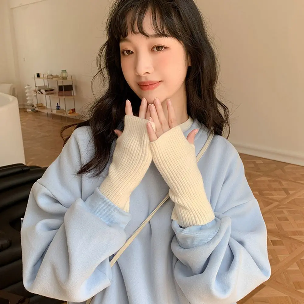 Дышащие милые варежки без пальцев - Фотография_4