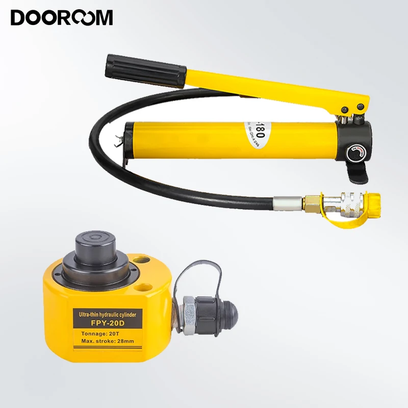 Ультратонкий многосекционный гидравлический домкрат dooroom 10 20 100t