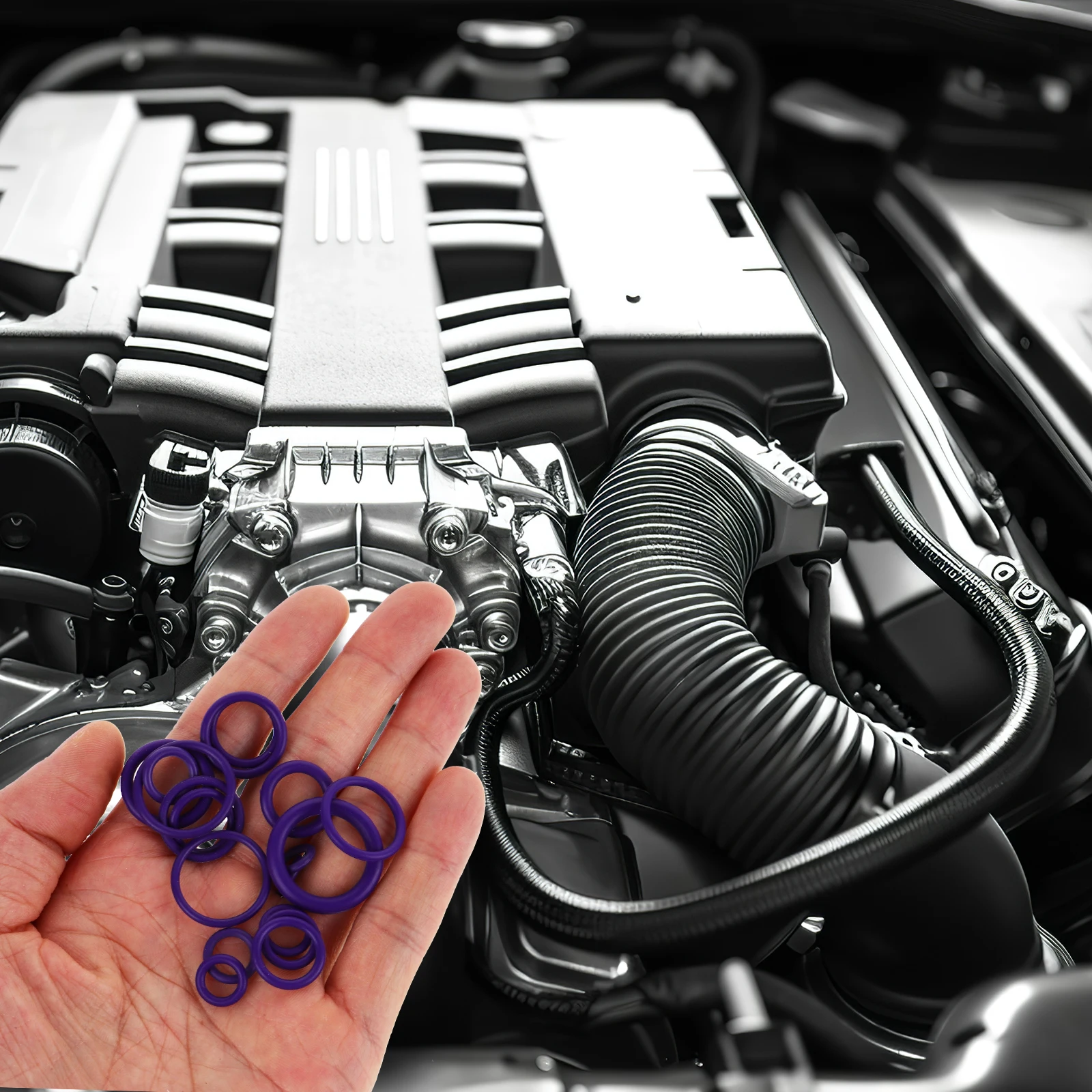 1 комплект надежных фиолетовых уплотнительных колец - Фотография_5