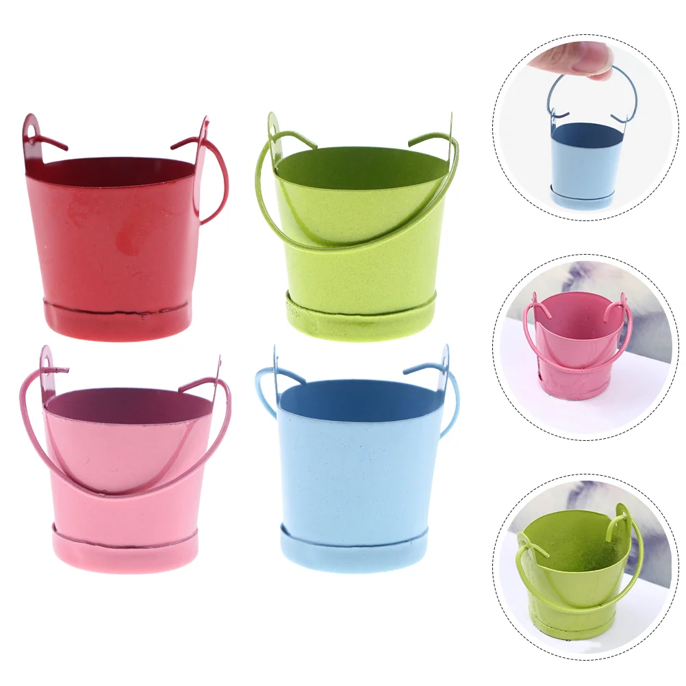 Ведро мини оловянная ваза для цветов