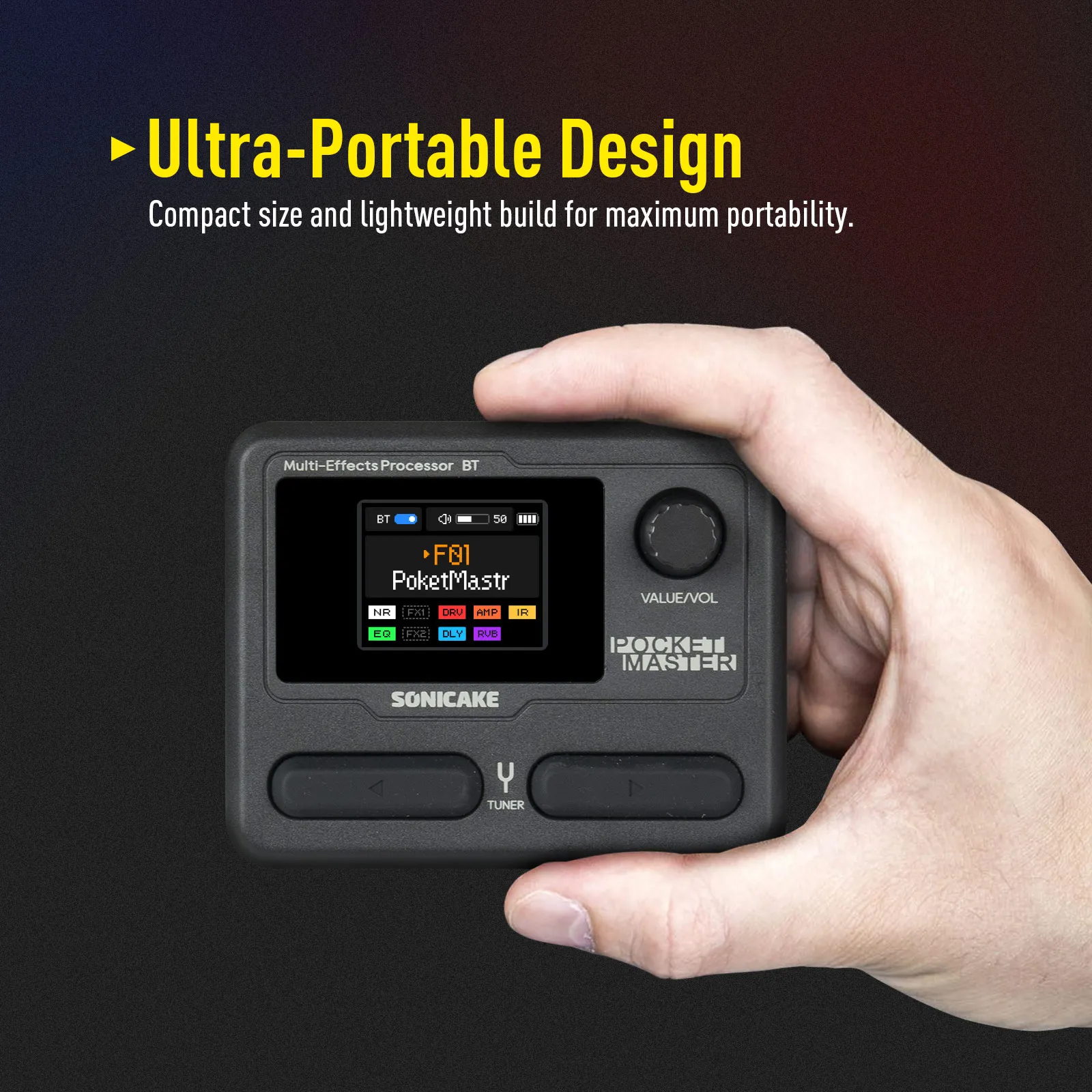 Sonicake pocket master мини-гитарный - Фотография_2