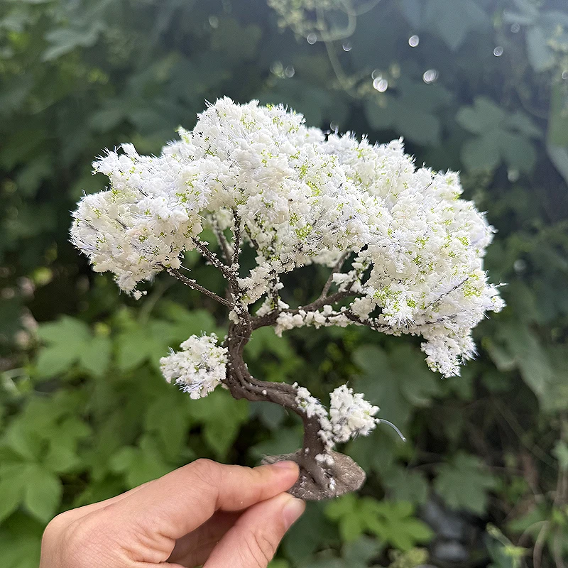 8 см белая проволока модель дерева