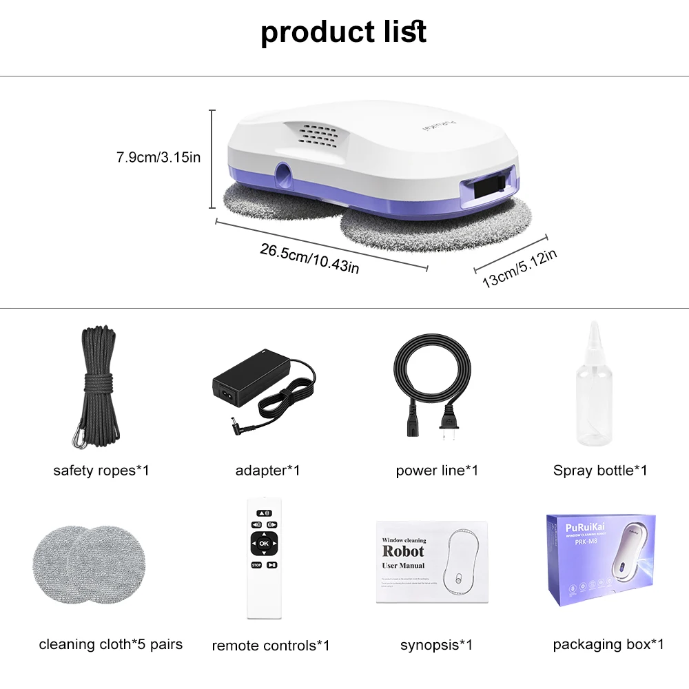 Puruikai робот для мытья окон автоматический - Фотография_4