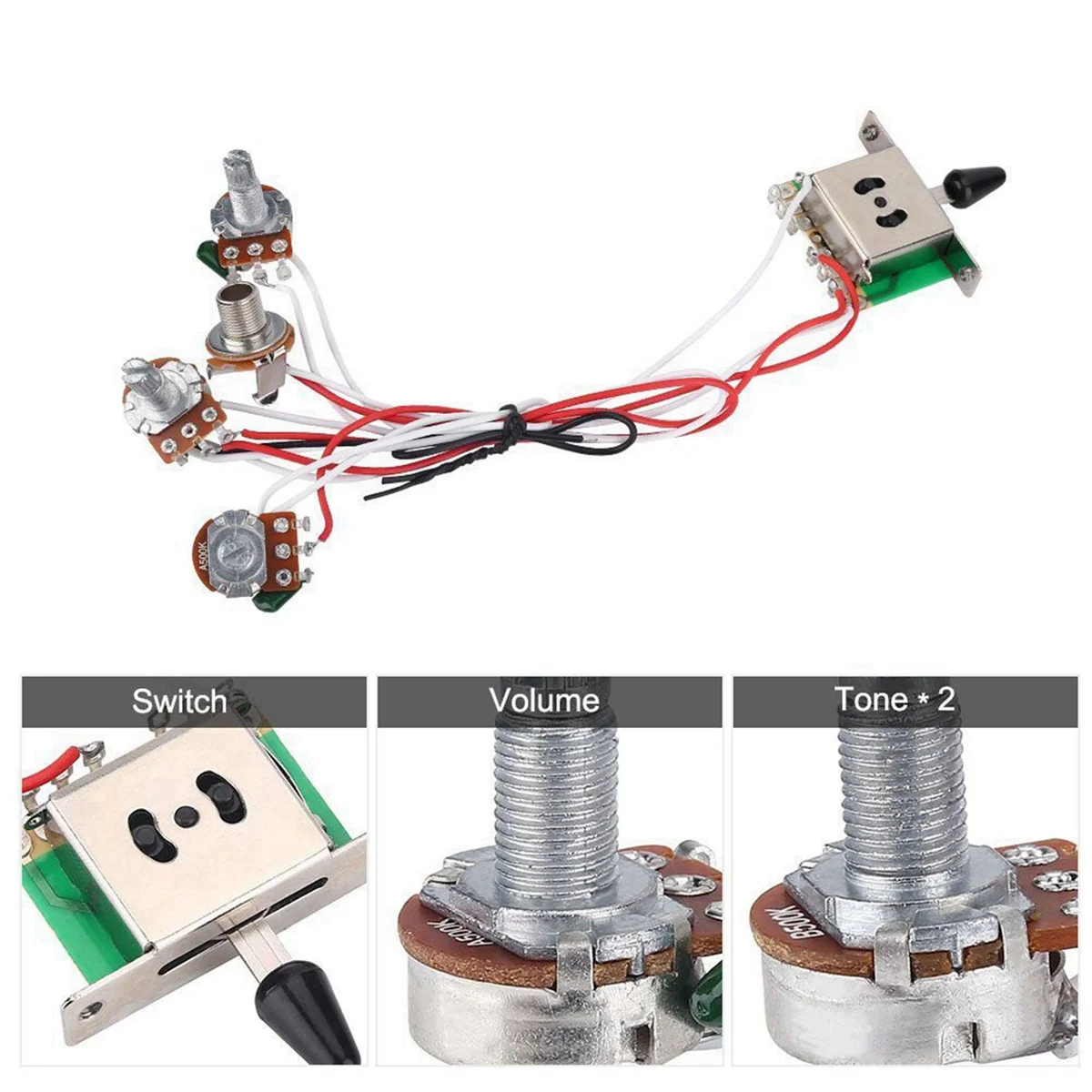 Baau 4x потенциометры для страт-гитары - Фотография_6