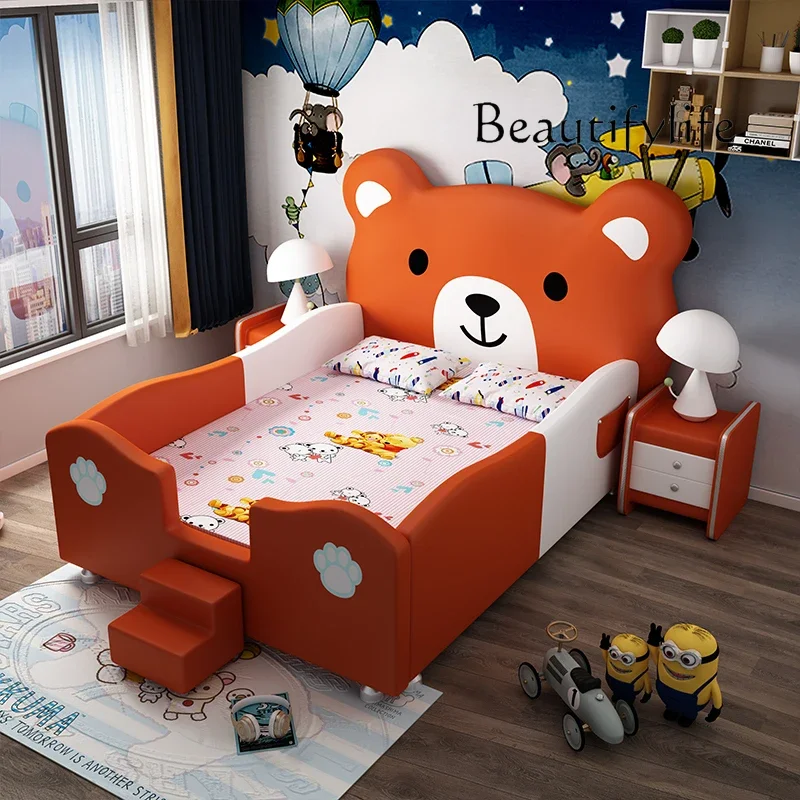 Th креативная детская кровать с мультяшным медведем - Фотография_4