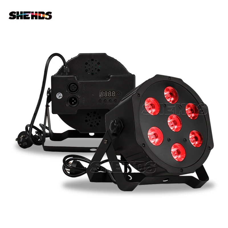 Shehds led 7x12w rgbw flat par