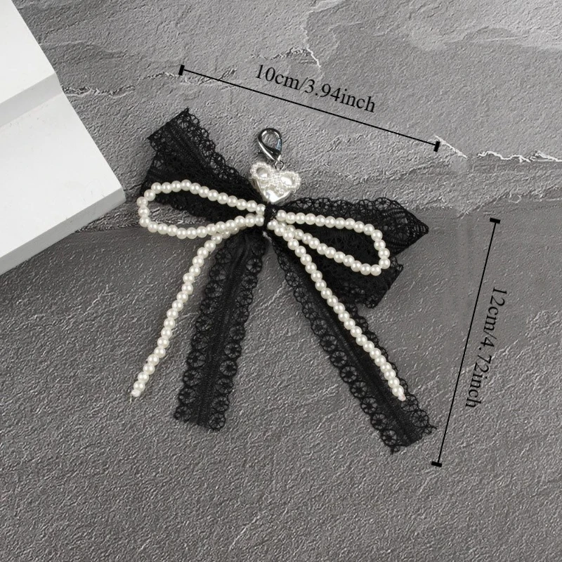 Милый кружевной брелок с бантом - Фотография_6