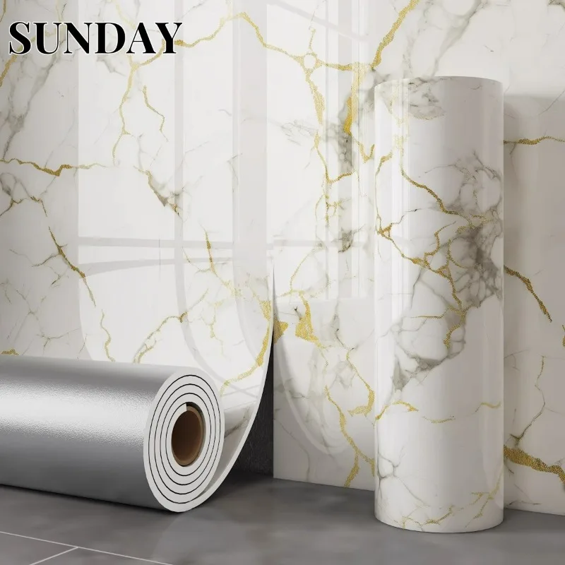 Обои с имитацией мрамора