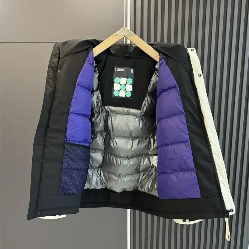 Зимний пуховик мужской с капюшоном - Фотография_5