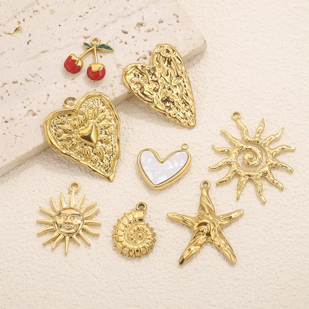 Золотые подвески из нержавеющей стали для изготовления ювелирных изделий - Фотография_4