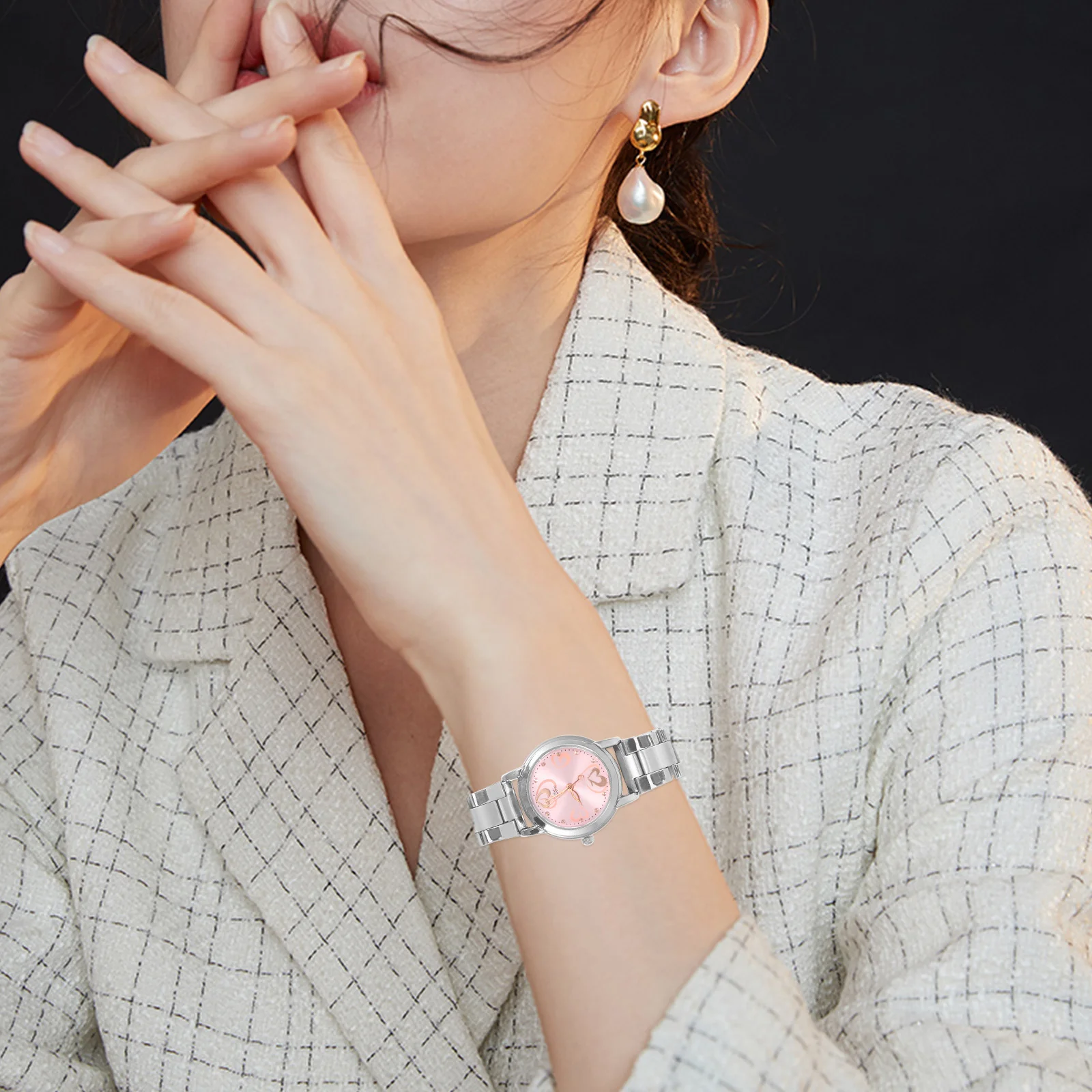 Часы для пар, ремешок из нержавеющей стали