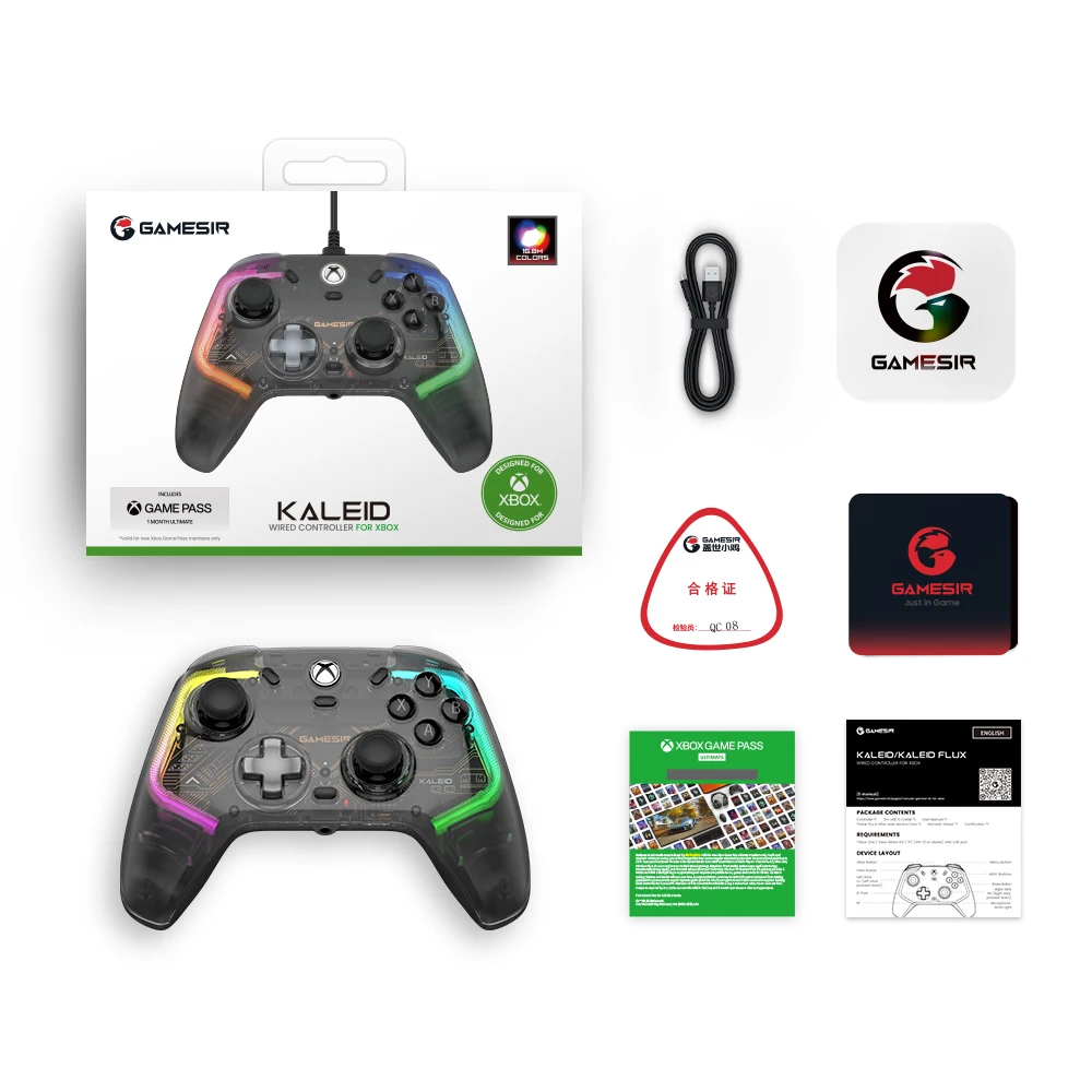 Проводной геймпад gamesir kaleid xbox controller для xbox series x - Фотография_6