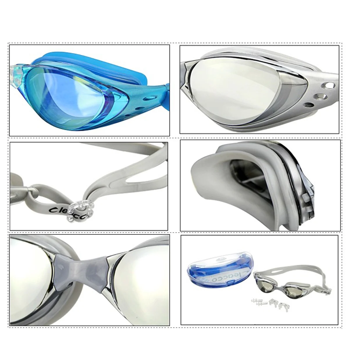 Dl603 регулируемые очки для плавания унисекс для взрослых - Фотография_4