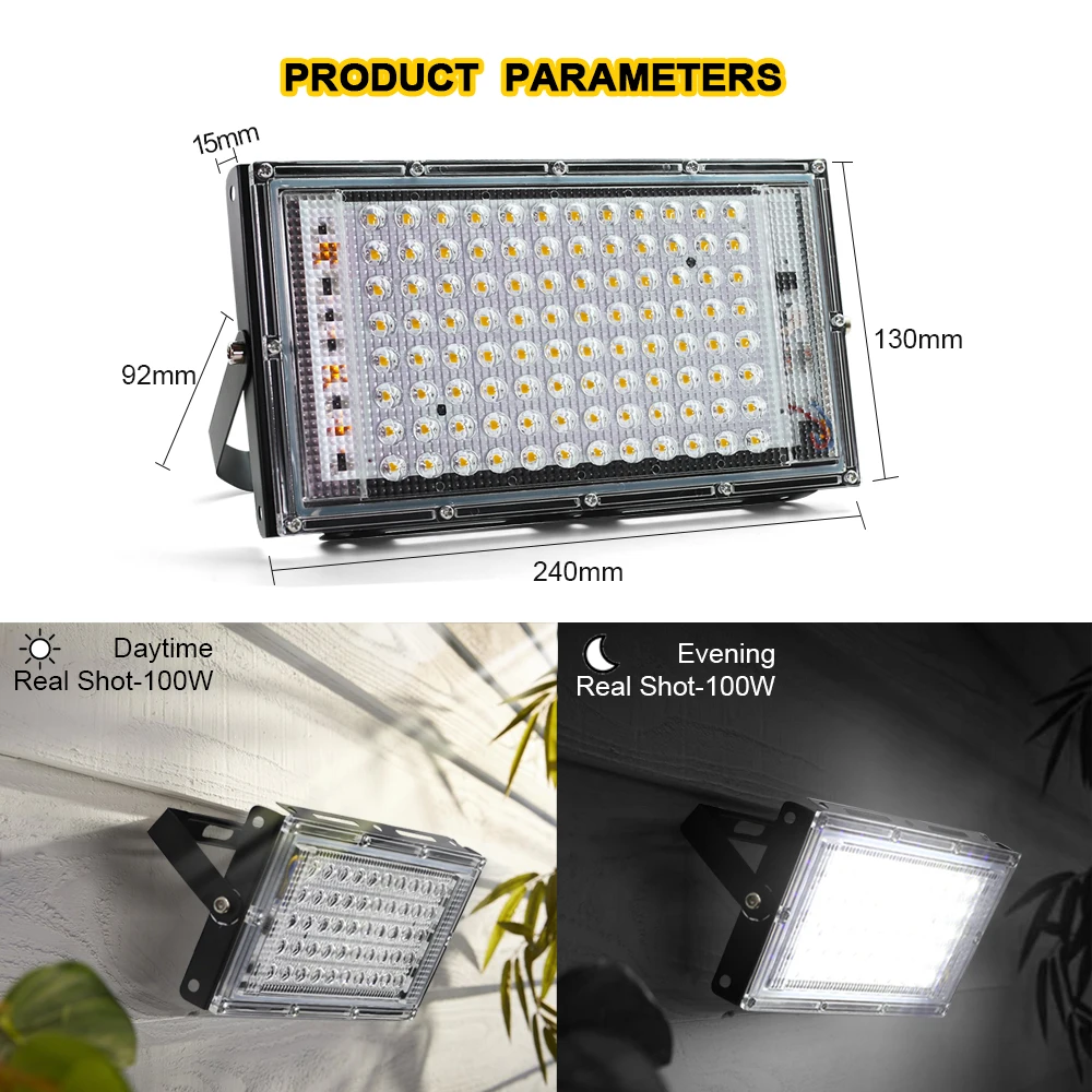 Светодиодный прожектор 50w 100w - Фотография_5