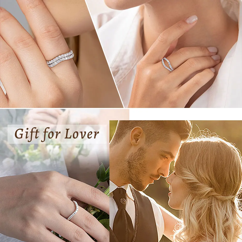 M-jaja moissanite ring curved wedding - Фотография_2