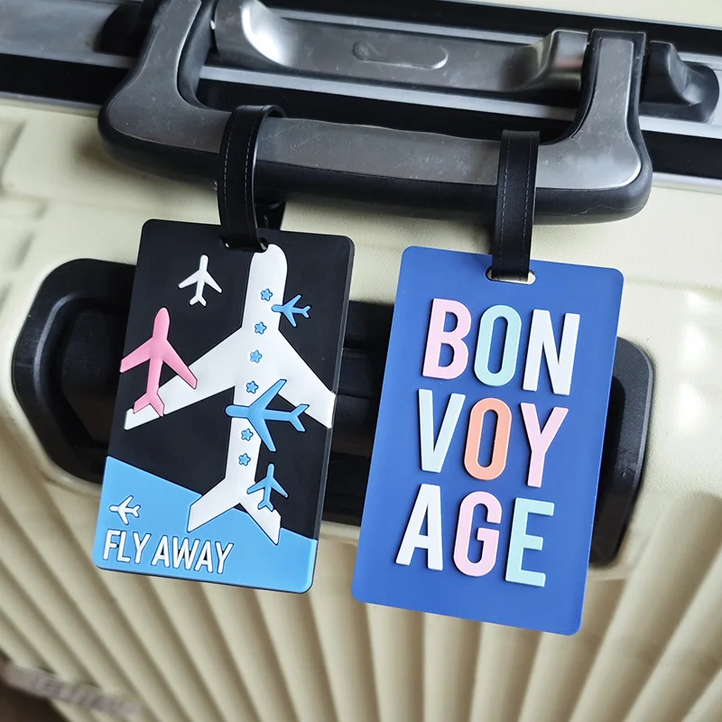 Багажная бирка из пвх с мультяшными животными для женщин и мужчин - Фотография_3