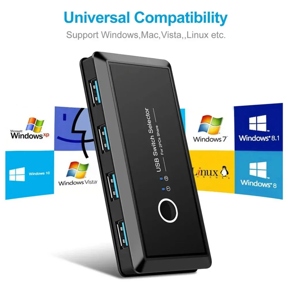 Селектор kvm-переключателя usb 2 - Фотография_5