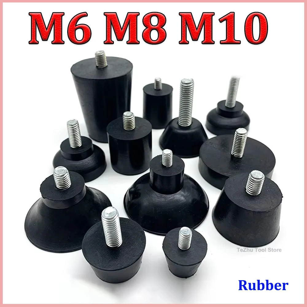 Резиновая регулируемая подставка для ног с винтом m6 m8 m10