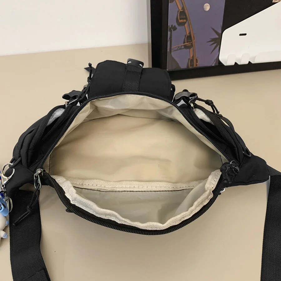 Унисекс, нейлоновая нагрудная сумка в стиле харадзюку - Фотография_5