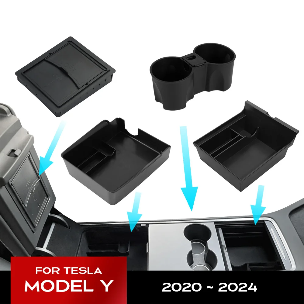 Для tesla model y 2020-2024 скрытый ящик для хранения автомобиля