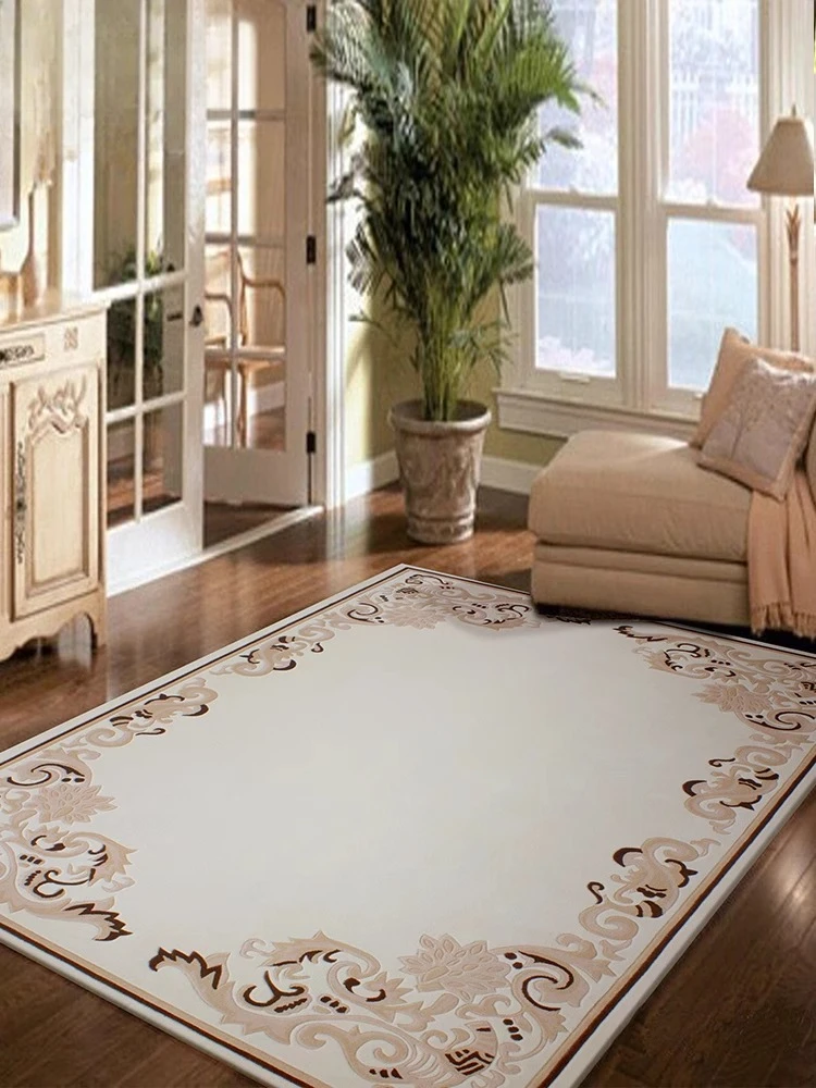 Древний европейско-американский импортный шерстяной ковер для гостиной - Фотография_2