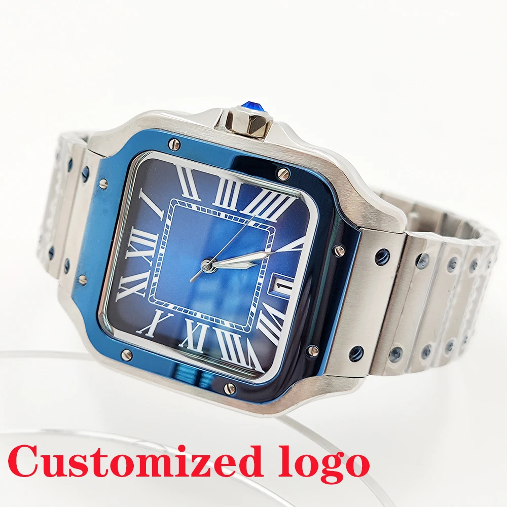 Часы nh35 квадратные мужские и женские часы - Фотография_5