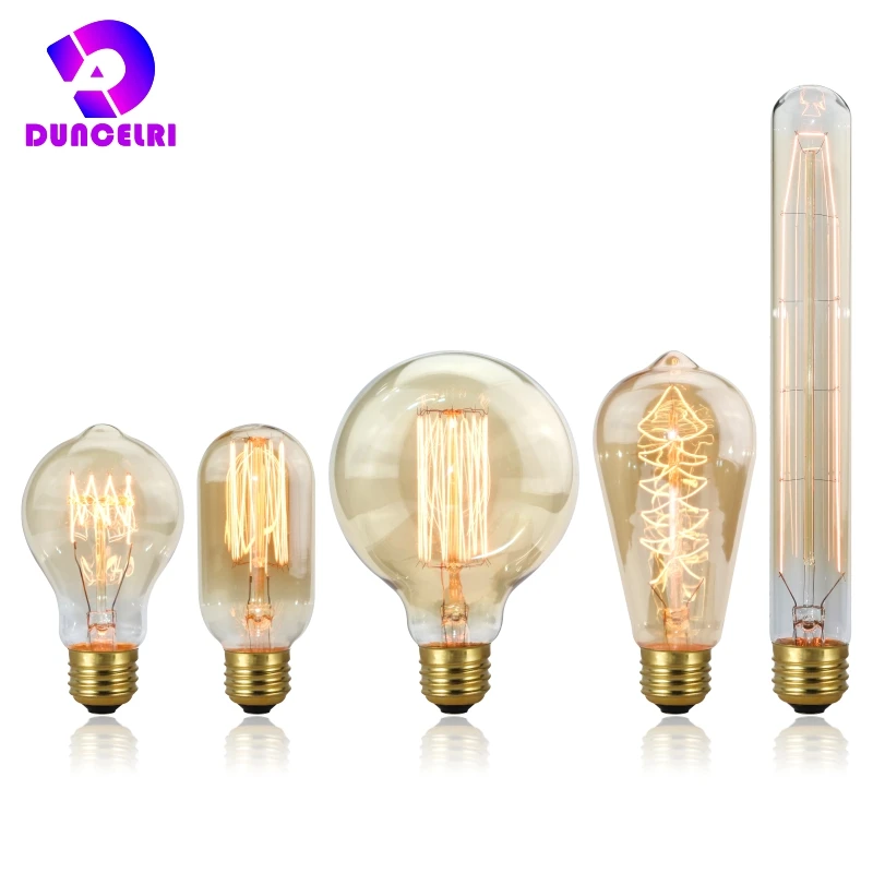 Лампа эдисона e27 220 в st64 a19