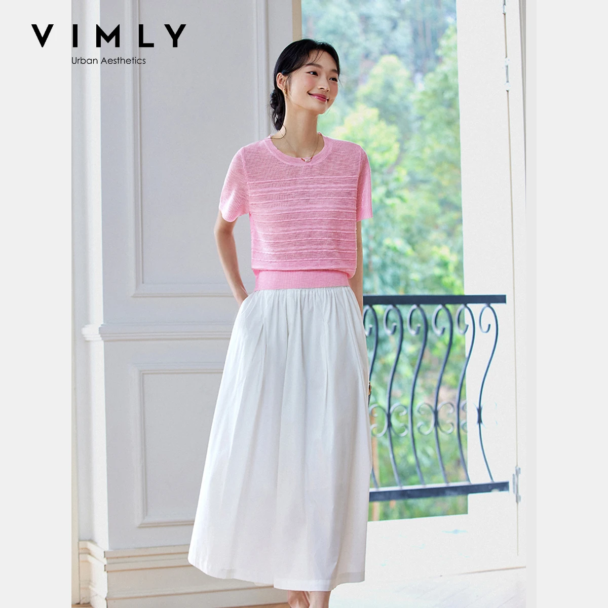 Vimly однотонные вязаные пуловеры - Фотография_4