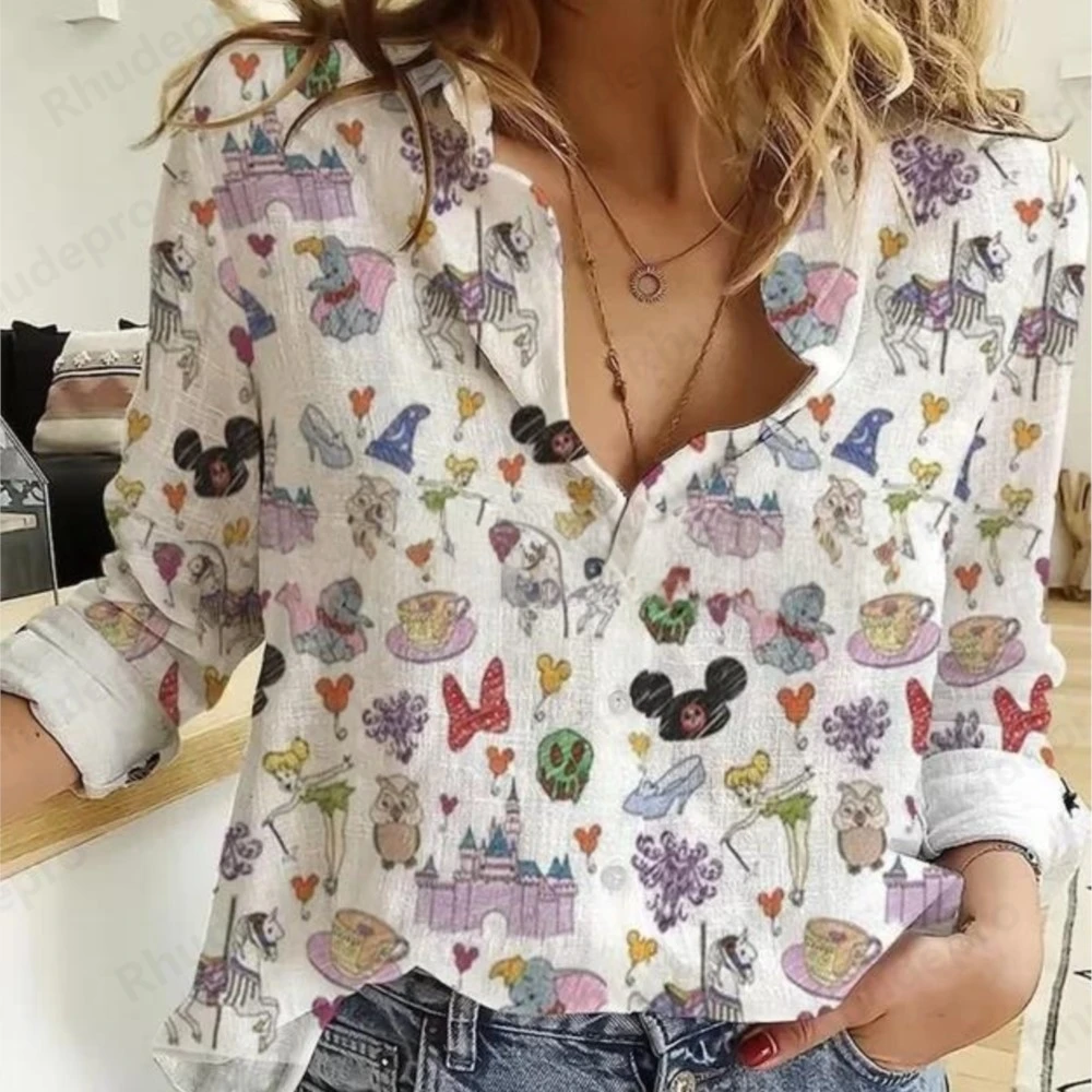 Гавайская женская рубашка disney