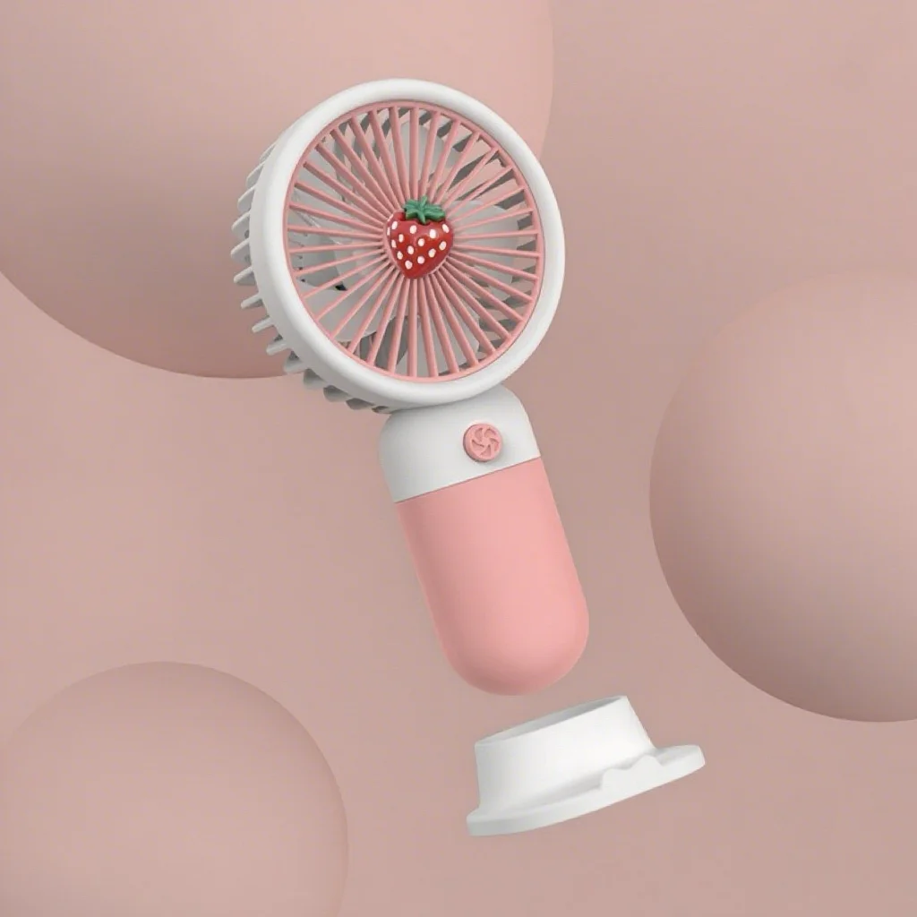 Ручной мини-вентилятор с милым - Фотография_5