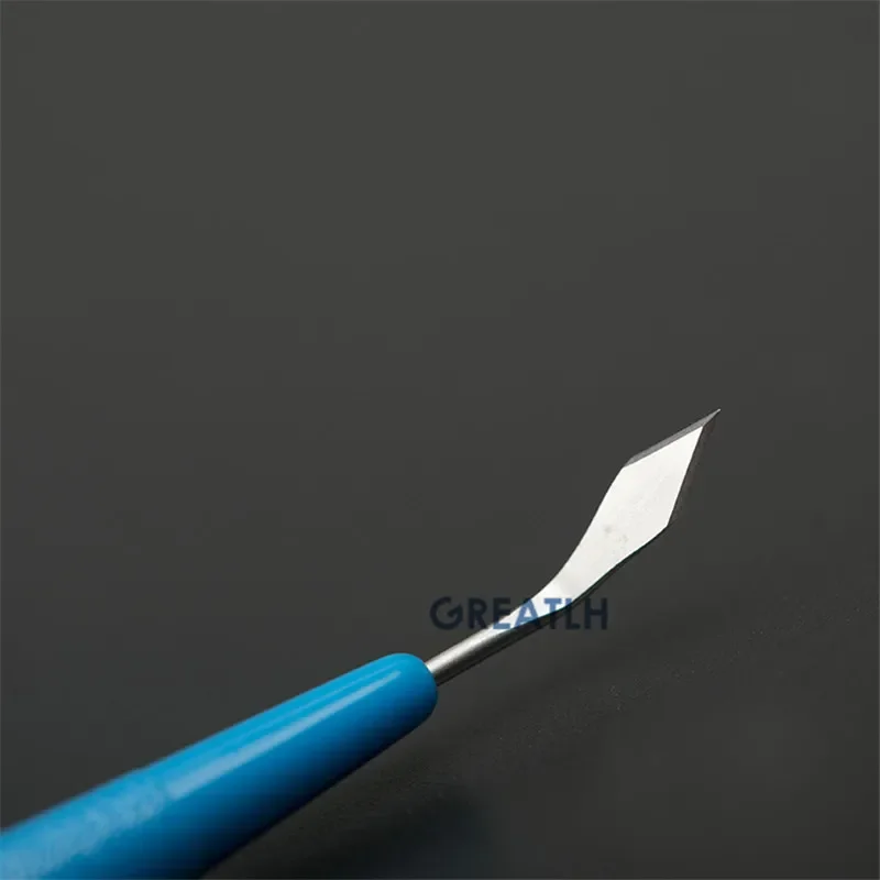 Одноразовый офтальмологический щелевой нож с прямыми лезвиями