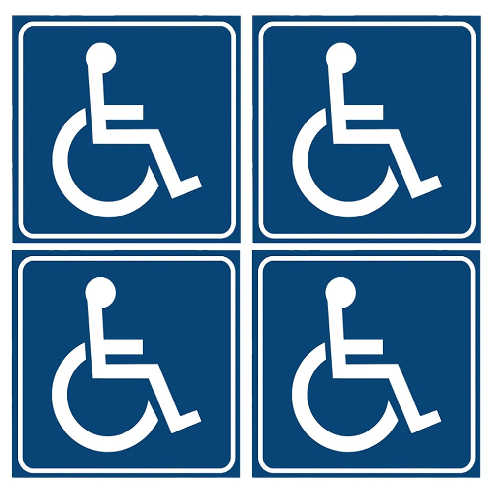 Синие наклейки для инвалидов