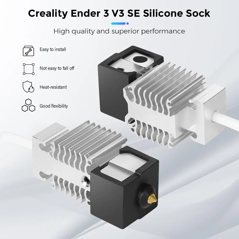Силиконовый носок creality ender 3 v3 se - Фотография_2