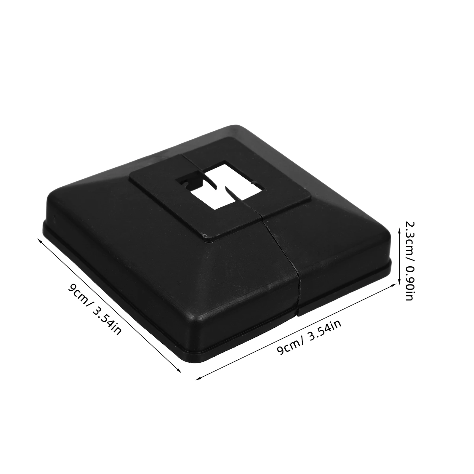 Черная пластиковая разделенная опорная крышка - Фотография_6