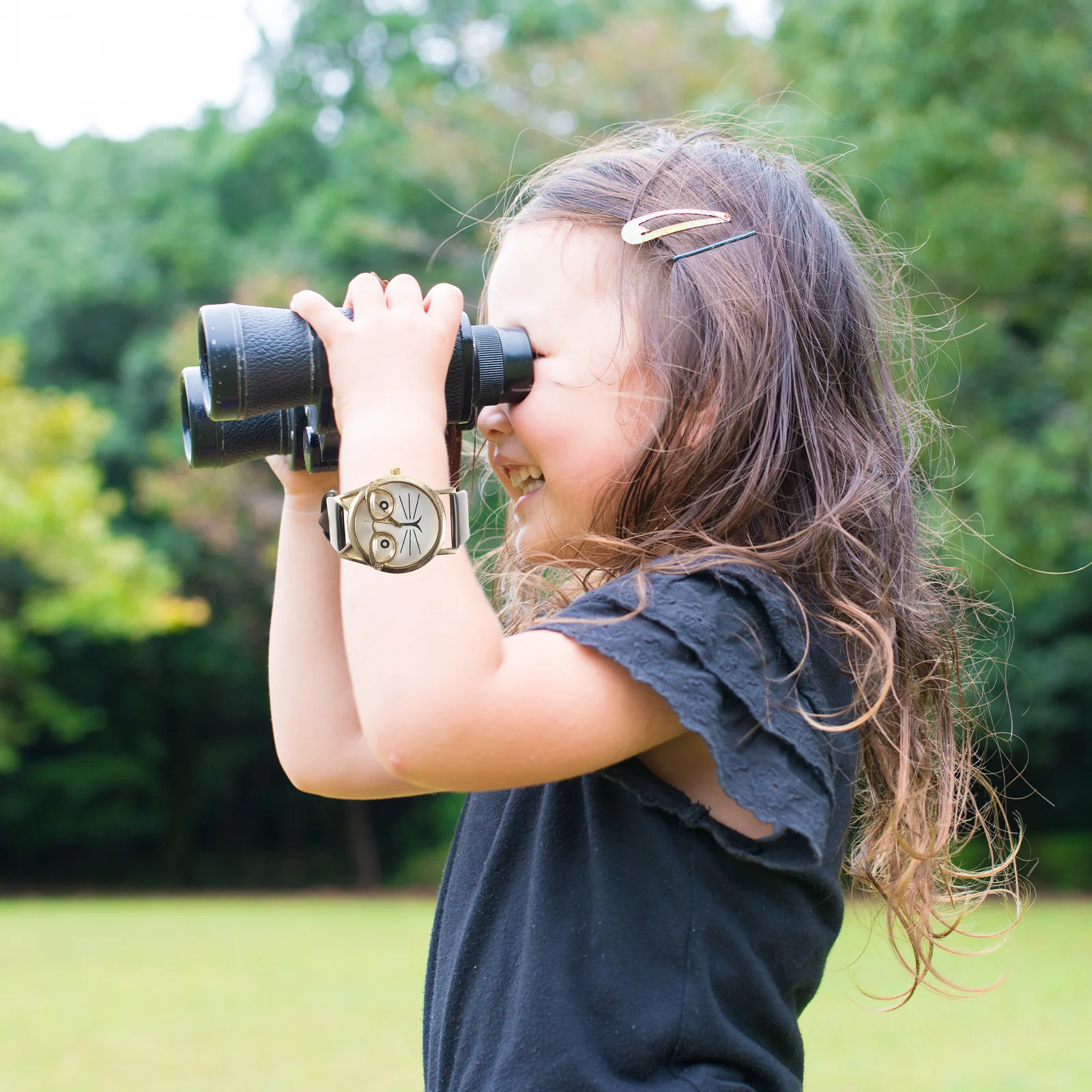 Детские кварцевые часы с прочным ремешком из искусственной кожи - Фотография_4