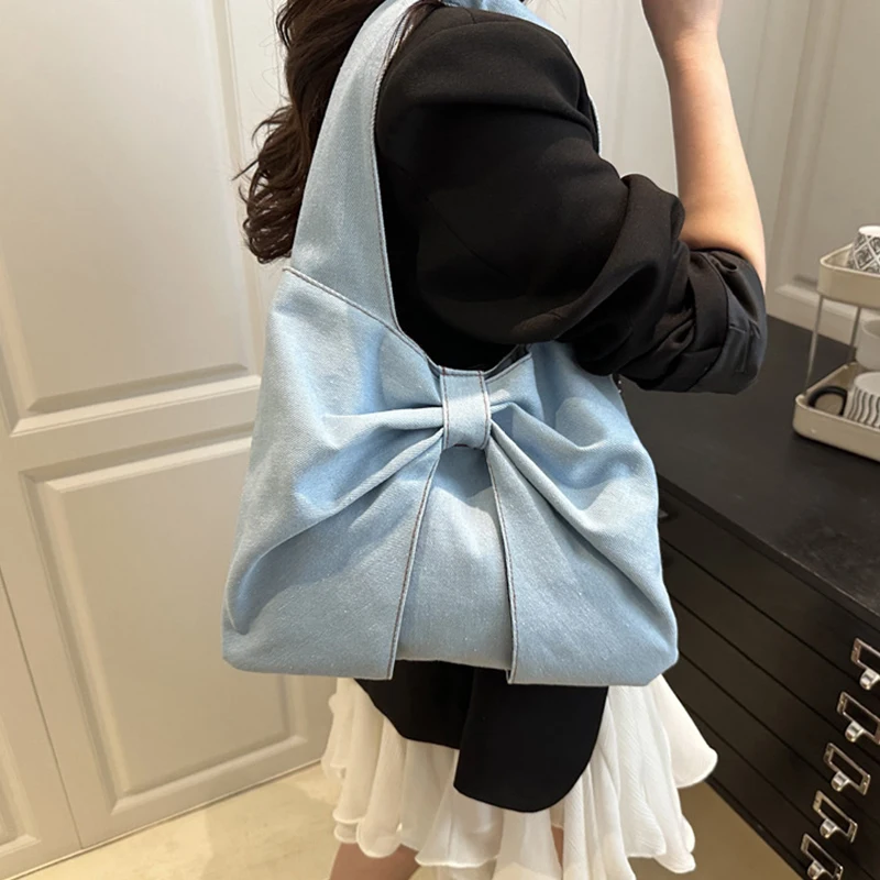 Модная индивидуальная женская сумка через плечо в форме банта - Фотография_3