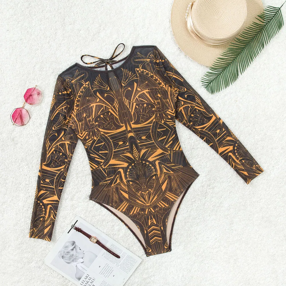 Женские цельные купальники с круглым - Фотография_4